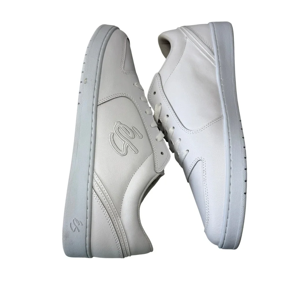ES EOS Mens Skate‎ Shoes White Leather Low Top Sneakers Size 11.5 New